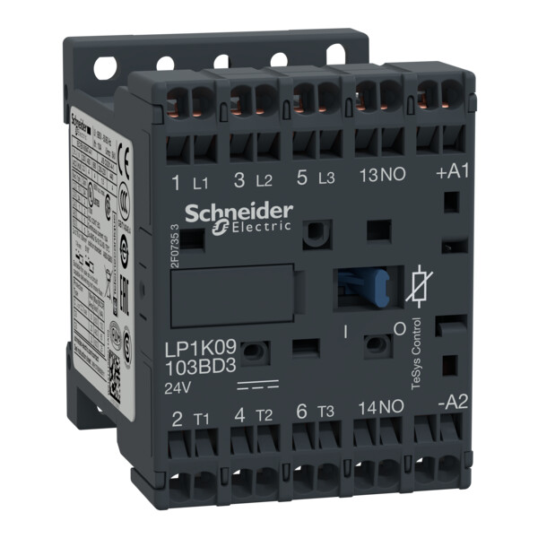 Schneider Electric Contacteur Tesys Lp1K 3P Ac3 440V 9 A Bobine 24 V Cc - Schneider Electric - LP1K09103BD3