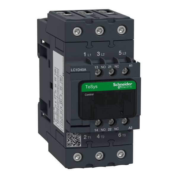 Schneider Electric Contacteur Everlink 3P Ac3 440V 40A Bob 48Vca 50/60Hz - Schneider Electric - LC1D40AE7