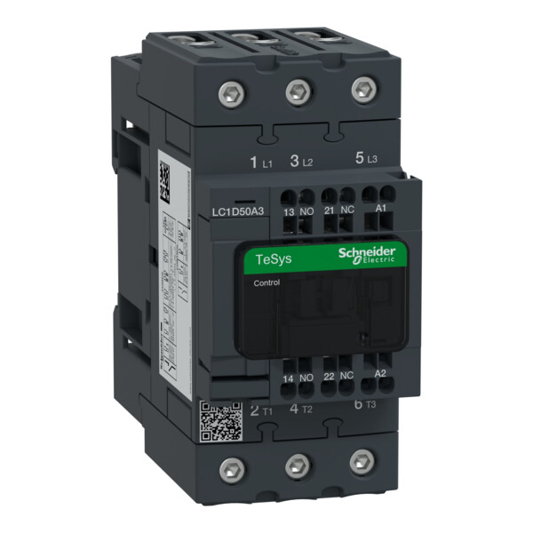 Schneider Electric Contacteur Everlink 3P Ac3 440V 50A Ctrl Ress Bob 230Vca 50/60Hz - Schneider Electric - LC1D50A3P7