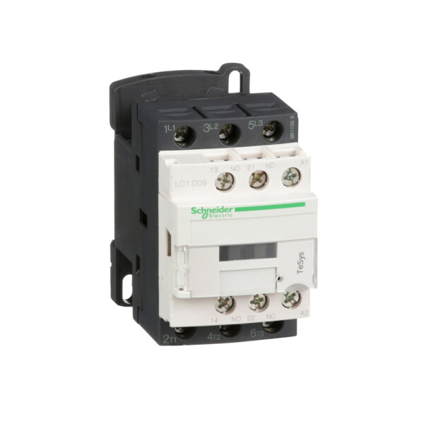 contacteur CONT 9A 1F plus 1O 120V 50-60 - Schneider Electric - LC1D09G7