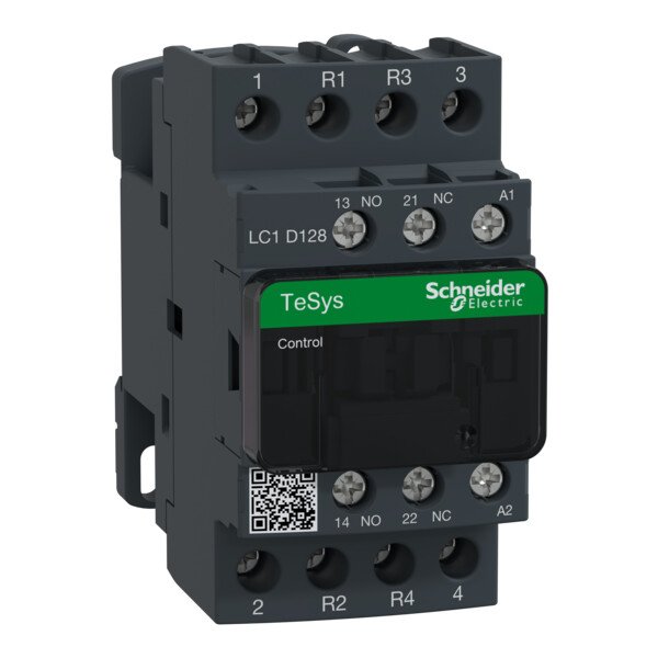 Schneider Electric Contacteur Cont 12A 2P-2R Ac3 480V 25A Ac1 - Schneider Electric - LC1D128T7