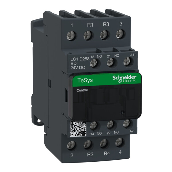 Schneider Electric Contacteur Tesys Lc1D 4P (2F Plus 2O) Ac1 440V 40 A Bobine 24 V Cc - Schneider Electric - LC1D258BD