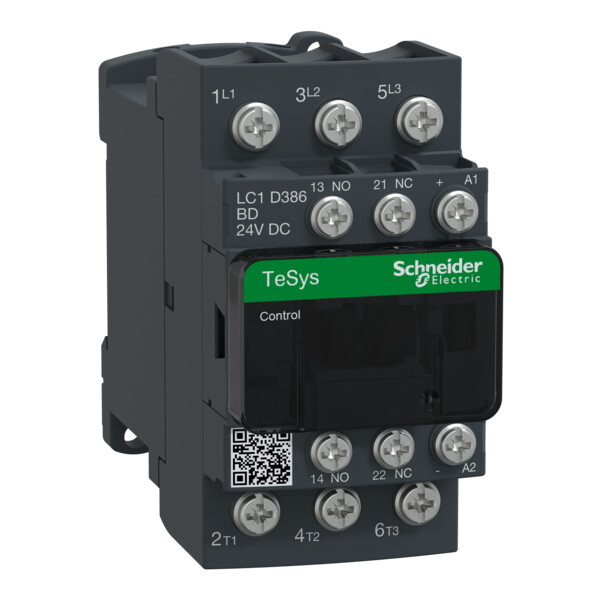 Schneider Electric Contacteur Tesys Lc1D 3P Ac3 440V 38 A Bobine 24 V Cc - Schneider Electric - LC1D386BD
