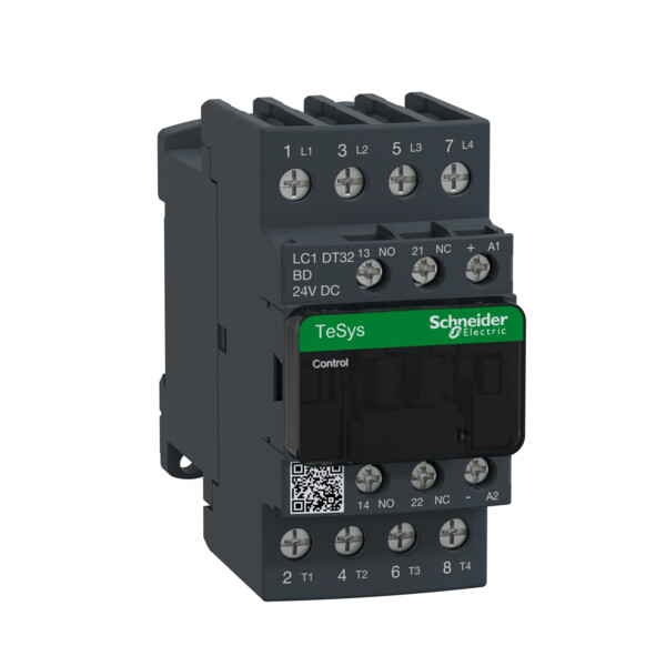 Contacteur Tesys Lc1D 4P Ac1 440V 32 A Bobine 24 V Cc - Schneider Electric - LC1DT32BD