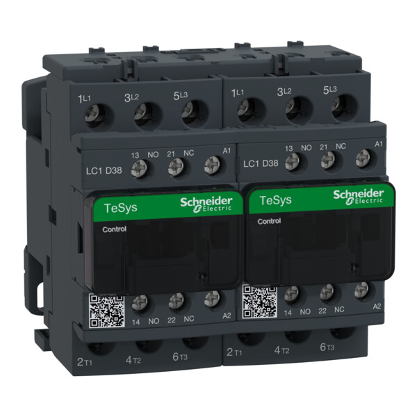 Schneider Electric Contacteur Inverseur Tesys Lc2D 3P Ac3 440V 38 A Bobine 110 V Ca - Schneider Electric - LC2D38F7