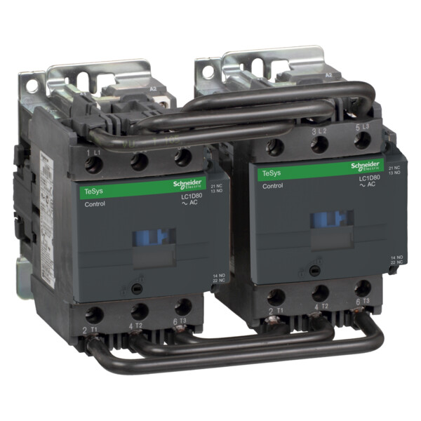 Schneider Electric Contacteur Inverseur Tesys Lc2D 3P Ac3 440V 80 A Bobine 220 V Ca - Schneider Electric - LC2D80M7
