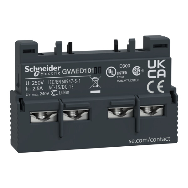 Schneider Electric Block Additif Frontal 1 Nc 1 No Defaut - Schneider Electric - GVAED101