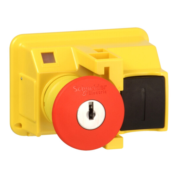 Schneider Electric Tête pour Bouton Poussoir Diam 40 Mm Déverrouillage Par Clé Diam 22 Rouge - Schneider Electric - GV2K021