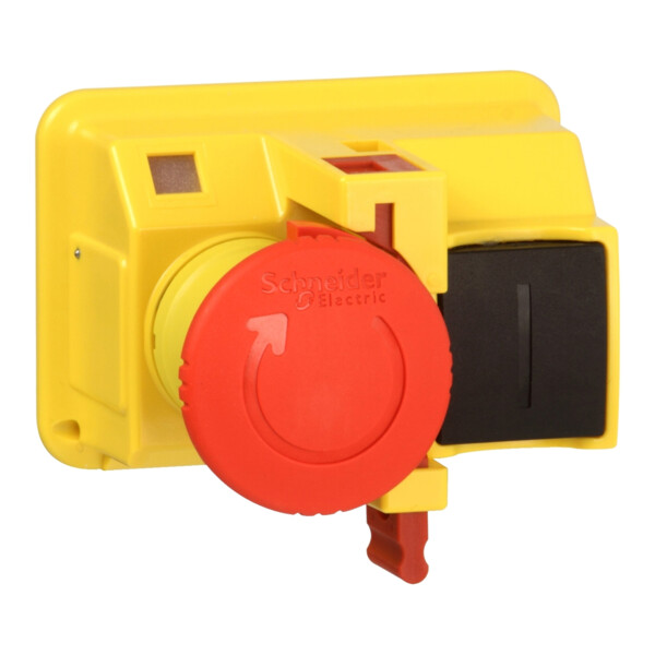 Schneider Electric Tête pour Bouton Poussoir Diam 40 Mm Tourner pour Déverrouiller Diam 22 Rouge - Schneider Electric - GV2K04