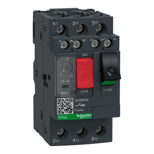 Schneider Electric Disjoncteur Disj.Mot.2,5-4 Plus Add - Schneider Electric - GV2ME08AE11TQ
