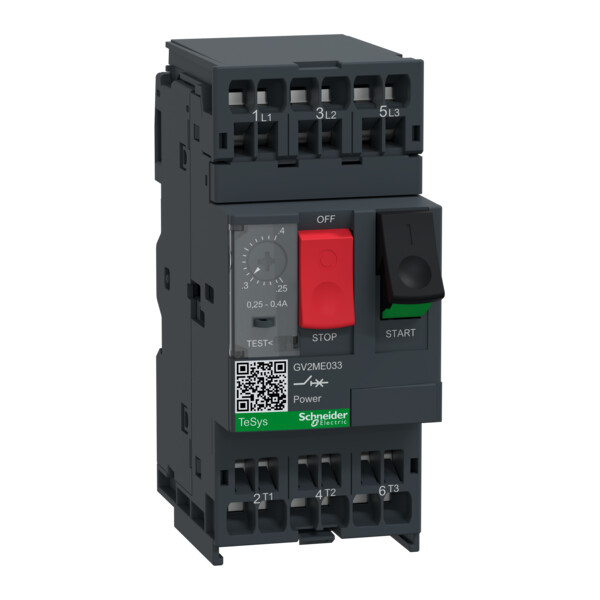 Schneider Electric Disjoncteur Moteur Gv2Me 0,25 à 0,4 A 3P 3D Déclencheur Magnétothermique - Schneider Electric - GV2ME033