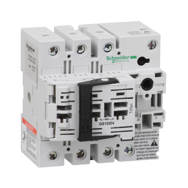 Schneider Electric Bloc de Base Interrupteur sectionneur Fusible Gs1 3P Plus N 3 F Nfc 32 A - Schneider Electric - GS1DD4