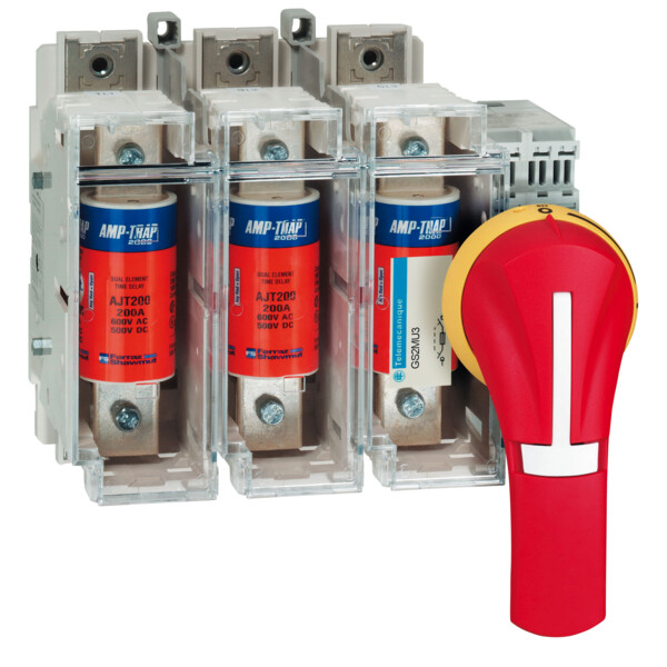POIGNEE EXT FRONT 100..400A 3R,12 ROUGE - Schneider Electric - GS2AH140