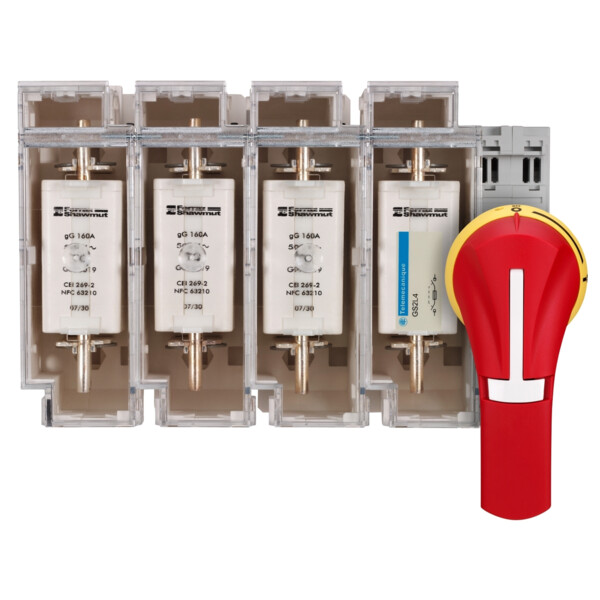 Schneider Electric Poignée externe Front 100..400A Ip65 Rouge - Schneider Electric - GS2AH540