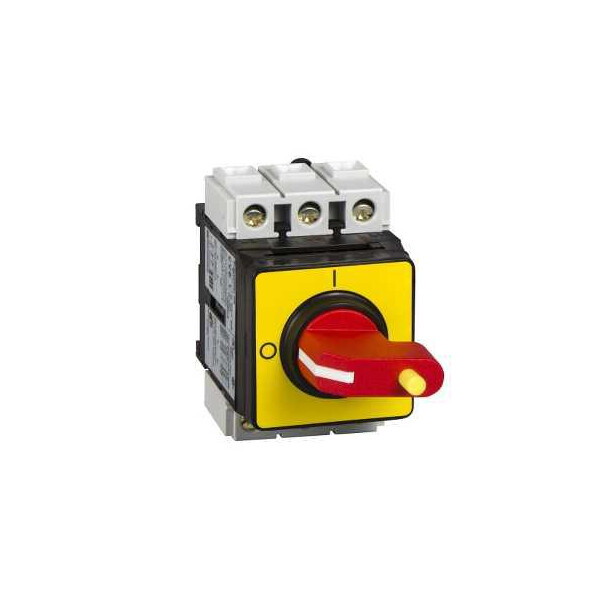 interrupteursectionneur VVE 3P 690 V 63 A poignée rouge cadenassable - Schneider Electric - VVE3