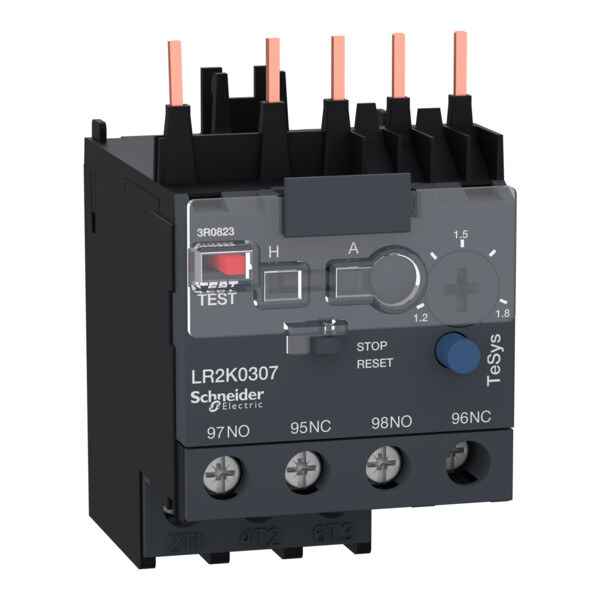 Schneider Electric Relais de Protection Thermique Moteur 1,2 à 1,8 A Classe 10A - Schneider Electric - LR2K0307