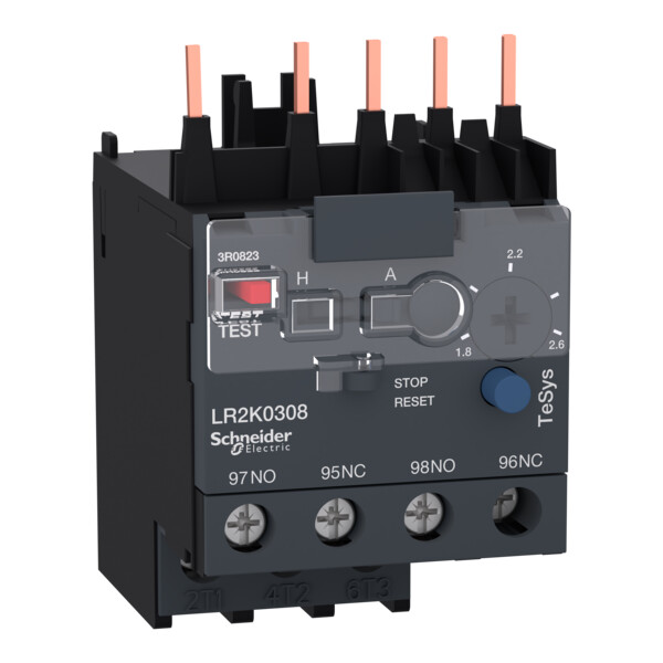 Schneider Electric Relais de Protection Thermique Moteur 1,8 à 2,6 A Classe 10A - Schneider Electric - LR2K0308
