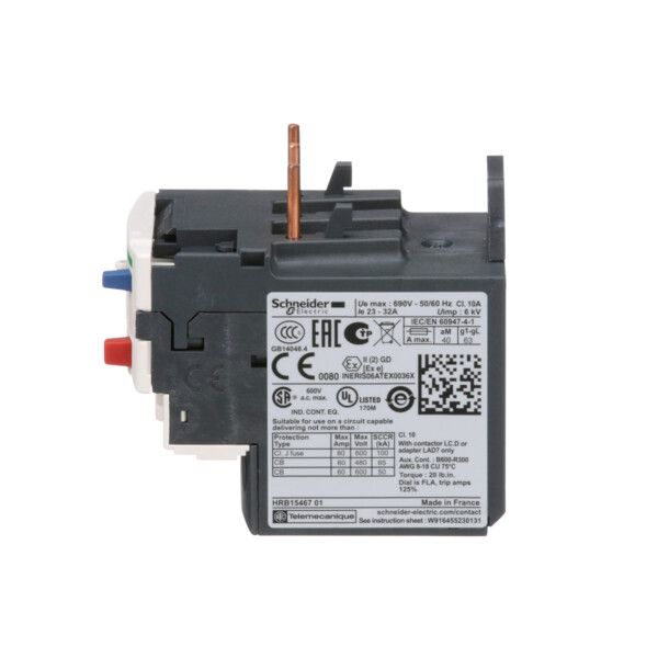 Schneider Electric Relais de Protection Thermique Moteur Tesys 23 à 32 A Classe 10A - Schneider Electric - LRD32