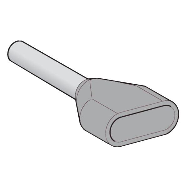 Schneider Electric Embout de câblage Double Surmoulé Format Moyen 0,75 Mm² Gris - Schneider Electric - AZ5DE007D