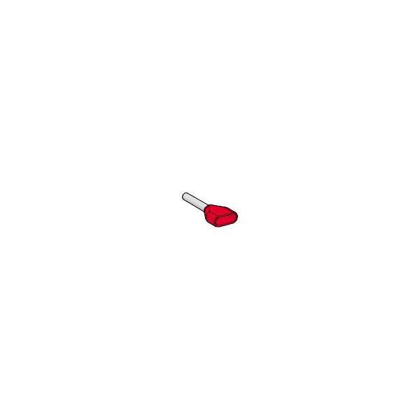 Schneider Electric Embout de câblage Double Surmoulé Format Moyen 1 Mm² Rouge - Schneider Electric - AZ5DE010D