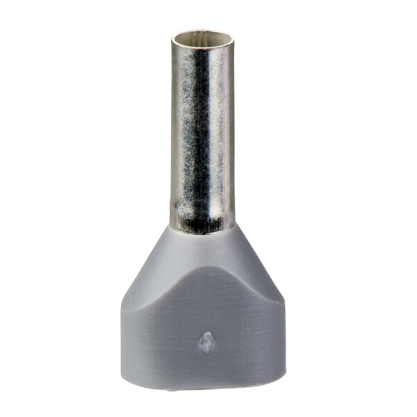 Schneider Electric Embout de câblage Double Surmoulé Format Moyen 2,5 Mm² Gris - Schneider Electric - AZ5DE025