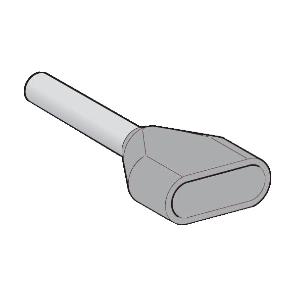 Schneider Electric Embout de câblage Double Surmoulé Format Moyen 2,5 Mm² Gris - Schneider Electric - AZ5DE025