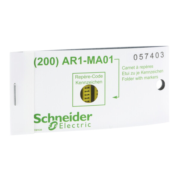 Schneider Electric Repère encliquetable Jaune Jeu de 200 Caractère 2 - Schneider Electric - AR1MA012