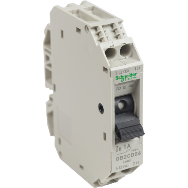 Schneider Electric Disjoncteur pour Circuit de Contrôle Gb2Cd 1 A 1P Plus N 1D - Schneider Electric - GB2CD06