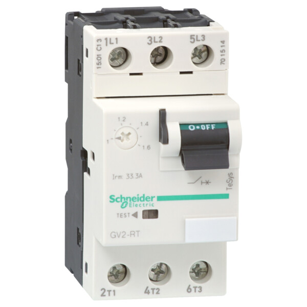Schneider Electric Disjoncteur Moteur Gv2Rt 0,4 à 0,63 A 3P 3D Déclencheur Magnétothermique - Schneider Electric - GV2RT04