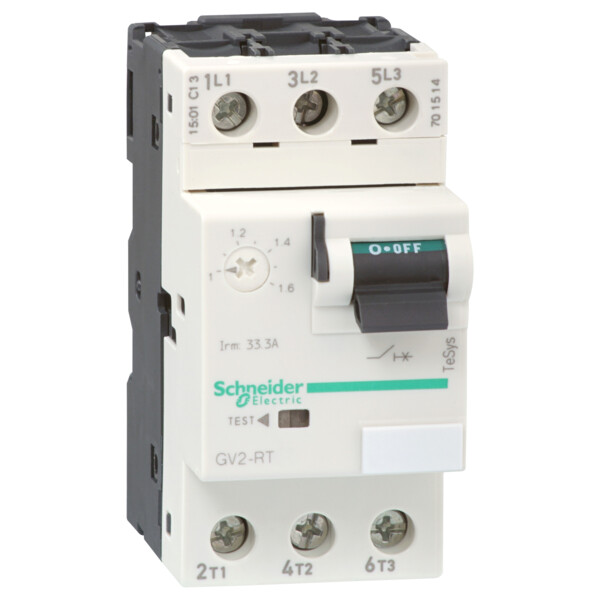 Schneider Electric Disjoncteur Moteur Gv2Rt 2,5 à 4 A 3P 3D Déclencheur Magnétothermique - Schneider Electric - GV2RT08