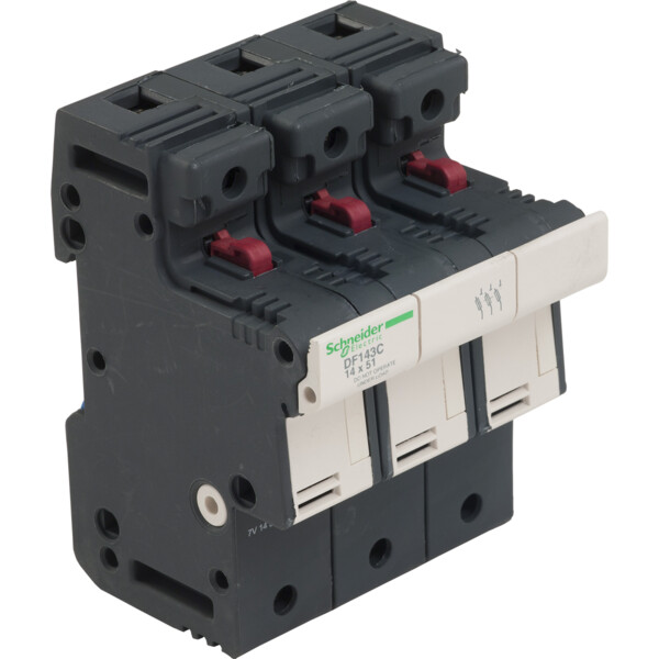 PORTE-FUS 3P 50A POUR FUSIBLE 14 X 51 MM - Schneider Electric - DF143C