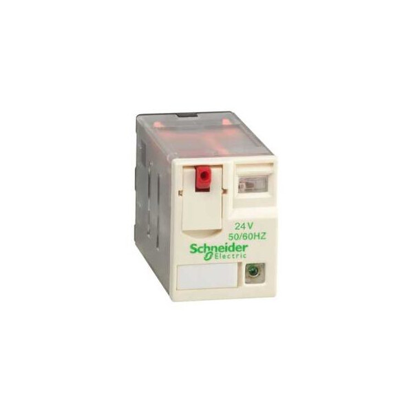 RELAIS MINIATURE 4 CO BAS NIVEAU AVEC LED 24 V AC - Schneider Electric - RXM4GB2B7