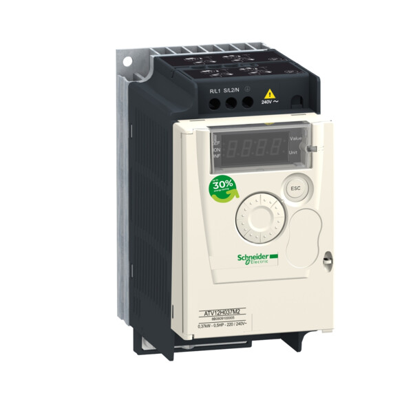 ATV12 0.75KW 240V 1PH 1HP SEMELLE TB - Schneider Electric - ATV12P075M2TQ