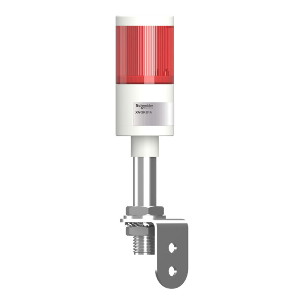 Harmony XVGK - Colonne monolithique -  Ø50 -  fixe rouge - 24V - equerre - Schneider Electric - XVGKB1A