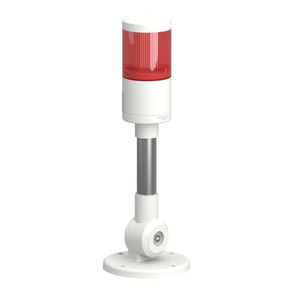 Harmony XVGK - Colonne monolithique -  Ø50 - fixe rouge - 24V - inclinable - Schneider Electric - XVGKB1MA