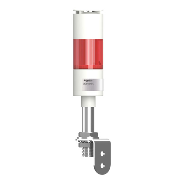 Harmony XVGK - Colonne monolithique - flash rouge - 24V - buzzer - equerre - Schneider Electric - XVGKB1SFA