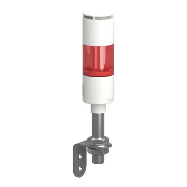 Harmony XVGK - Colonne monolithique - flash rouge - 24V - buzzer - equerre - Schneider Electric - XVGKB1SFA