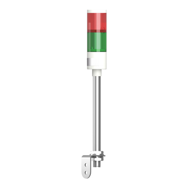 Harmony XVGK - Colonne monolithique - Ø50 - fixe rouge/vert - 24V - equerre - Schneider Electric - XVGKB2