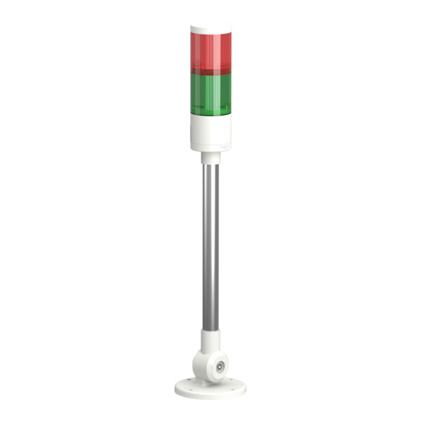 Harmony XVGK - Colonne monolithique - Ø50 - fixe rouge/vert - 24V - inclinable - Schneider Electric - XVGKB2M