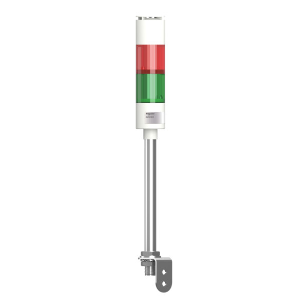 Harmony XVGK - Colonne monolithique - Ø50 - fixe R/V - 24V - buzzer - equerre - Schneider Electric - XVGKB2S