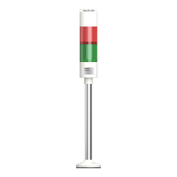 Harmony XVGK - Colonne monolithique - Ø50 - fixe R/V - 24V - buzzer - socle - Schneider Electric - XVGKB2SH