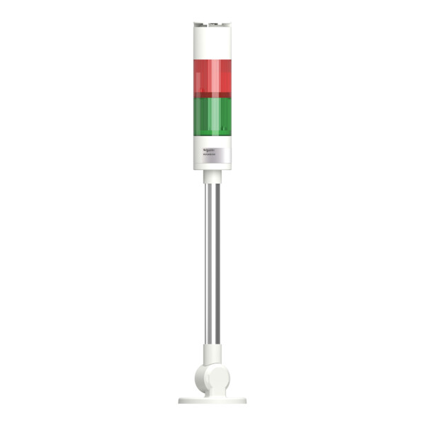 Harmony XVGK - Colonne monolithique - fixe R/V - 24V - buzzer - inclinable - Schneider Electric - XVGKB2SM