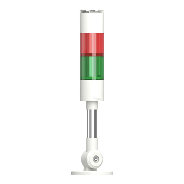 Harmony XVGK - Colonne monolithique - Ø50 - fixe R/V - 24V - buzzer - inclinable - Schneider Electric - XVGKB2SMA