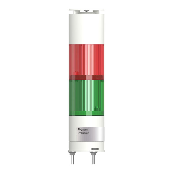Harmony XVGK - Colonne monolithique - fixe R/V - 24V - buzzer - embase 3 broches - Schneider Electric - XVGKB2SW