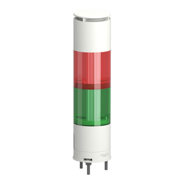 Harmony XVGK - Colonne monolithique - fixe R/V - 24V - buzzer - embase 3 broches - Schneider Electric - XVGKB2SW