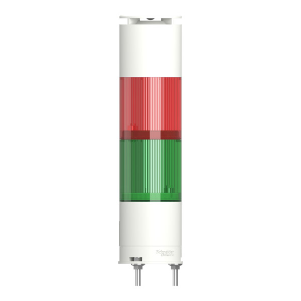 Harmony XVGK - Colonne monolithique - fixe R/V - 24V - buzzer - embase 3 broches - Schneider Electric - XVGKB2SW