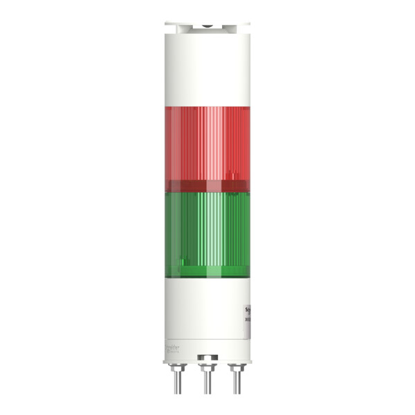 Harmony XVGK - Colonne monolithique - fixe R/V - 24V - buzzer - embase 3 broches - Schneider Electric - XVGKB2SW