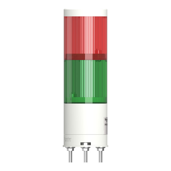 Harmony XVGK - Colonne monolithique - Ø50 - fixe R/V - 24V - embase 3 broches - Schneider Electric - XVGKB2W