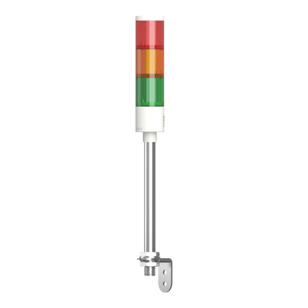 Harmony XVGK - Colonne monolithique - Ø50 - fixe R/O/V - 24V - equerre - Schneider Electric - XVGKB3