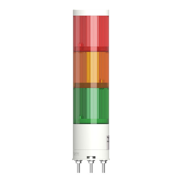 Harmony XVGK - Colonne monolithique - fixe R/O/V - 24V - embase 3 broches - Schneider Electric - XVGKB3W